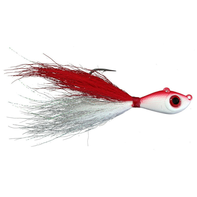 Mustad 8oz Big Eye Bucktail Jig with Chemically Sharpened 9/0 Hook