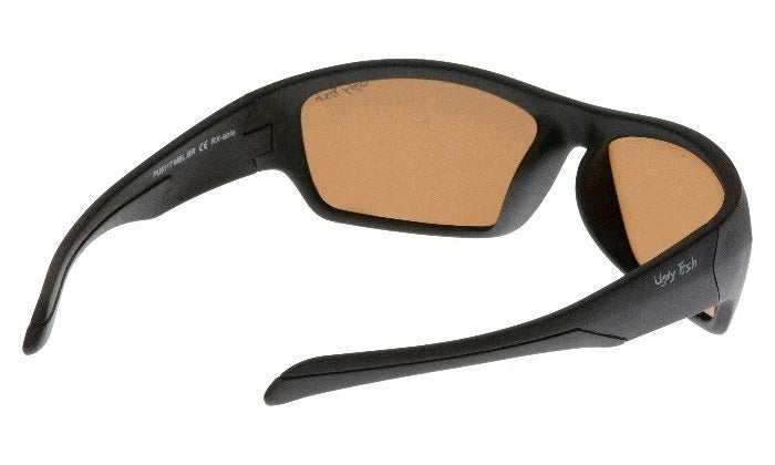 Ugly Fish PU5117 Unbreakable Polarised Black Frame/Brown Lens Wrap Sunglasses