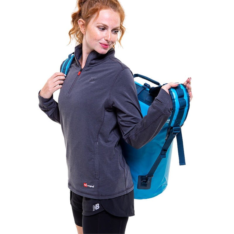 Waterproof Roll Top Dry Bag Backpack - Ride Blue