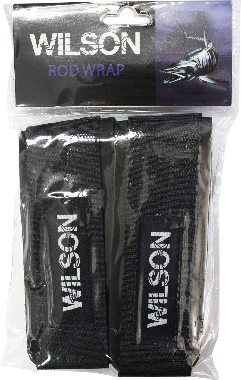 2 x Soft EVA Wilson Fishing Rod Wraps - Secures Your Rods While Travelling