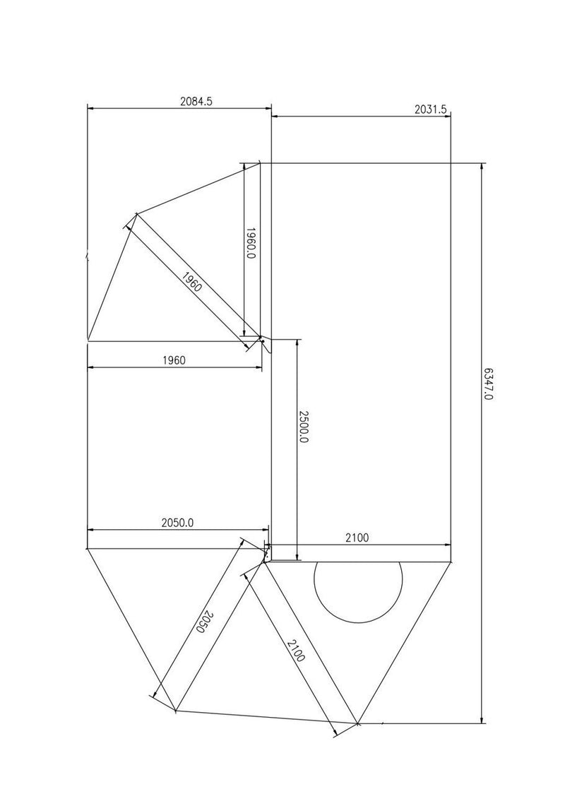 2.5m 270 Awning - Semi Automatic Opening  (UVE95+%) RH