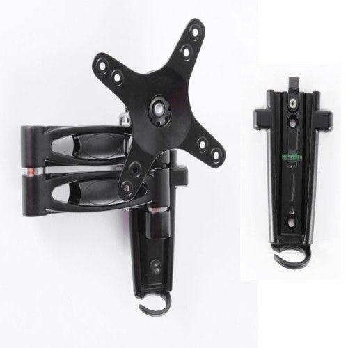 Dual arm LCD caravan RV TV bracket with 2 mounting brackets