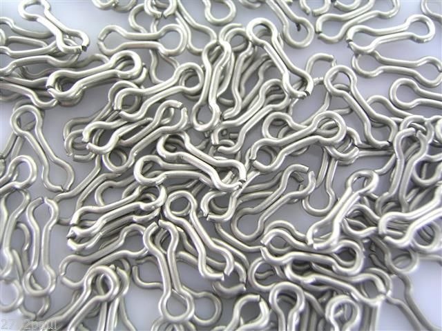 Bulk 1000 X Rosco Stainless Steel Figure 8 Lure Eyelets-Gle447s-Made In U.S.A.