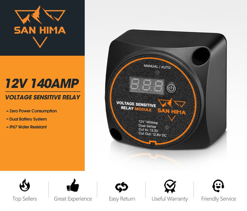 140A Voltage Sensitive Relay Vsr 12V Dual Battery System Isolator