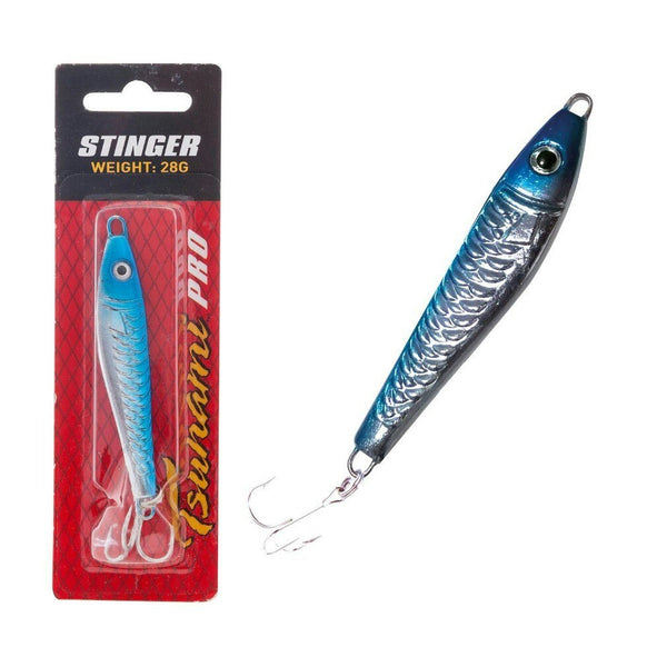 28gm Tsunami Pro Blue Scale Stinger Lure - Metal Spin/Jig/Trolling Fishing Lure