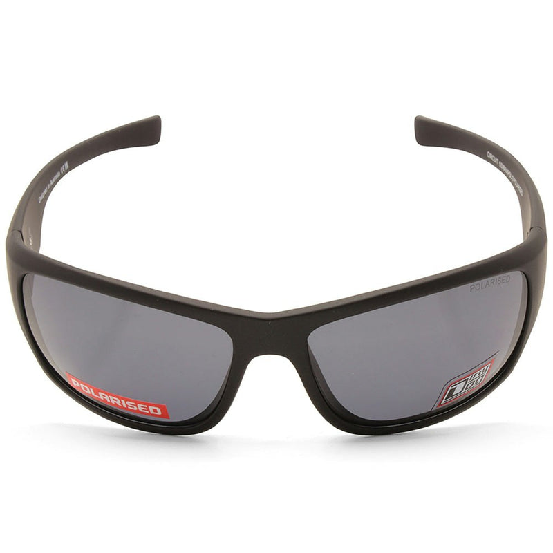 Dirty Dog Circuit Satin Black/Grey Polarised Unisex Sports Sunglasses 53768