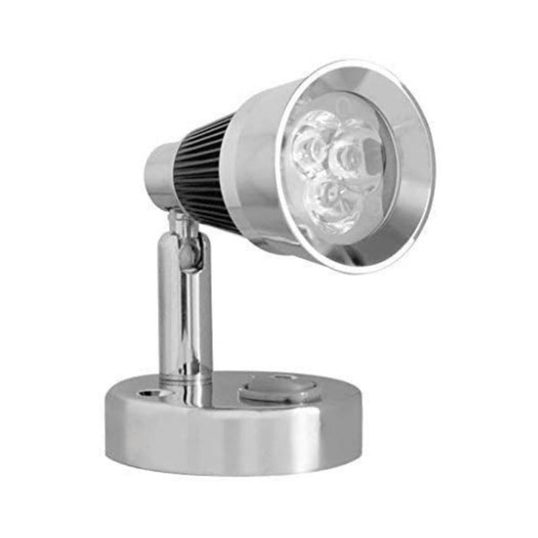 Dreamlighting LED Swivel Chart Reading Light, DC12V, Cool White, Silver