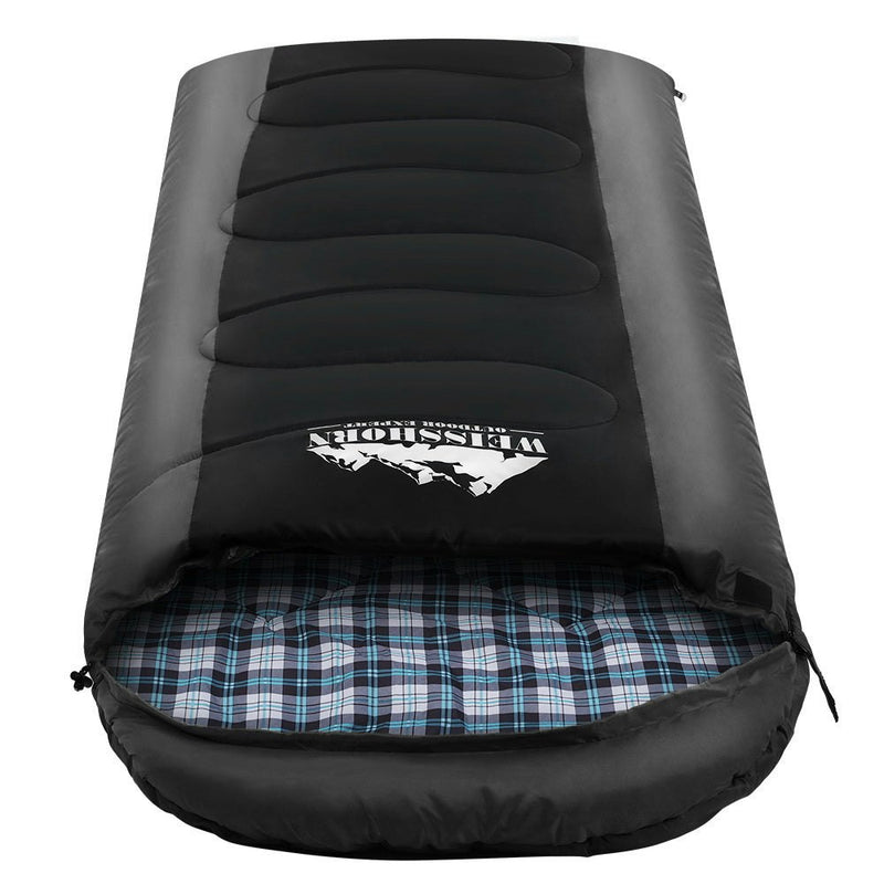 Sleeping Bag Bags Single Camping Hiking -20°C to 10°C Tent Winter Thermal Grey