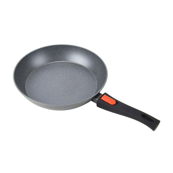 Wildtrak Compact Non-Stick 28cm Frypan Round Frying Pan w/ Detachable Handle BLK