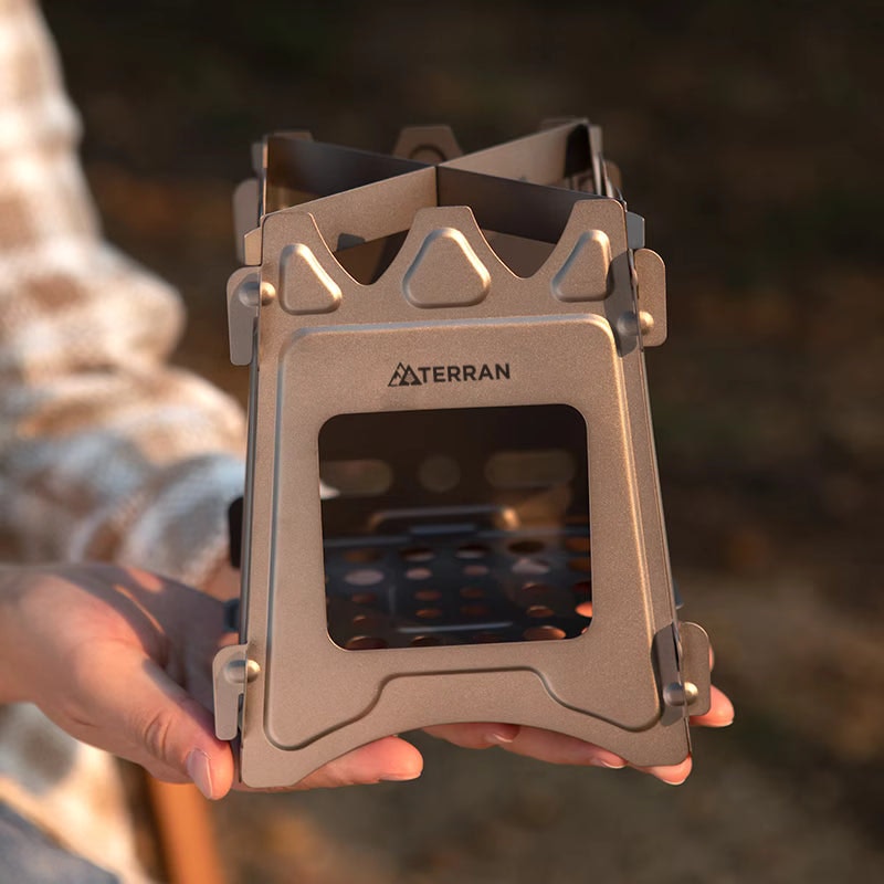 TERRAN Titanium Flatpack Twig Stove