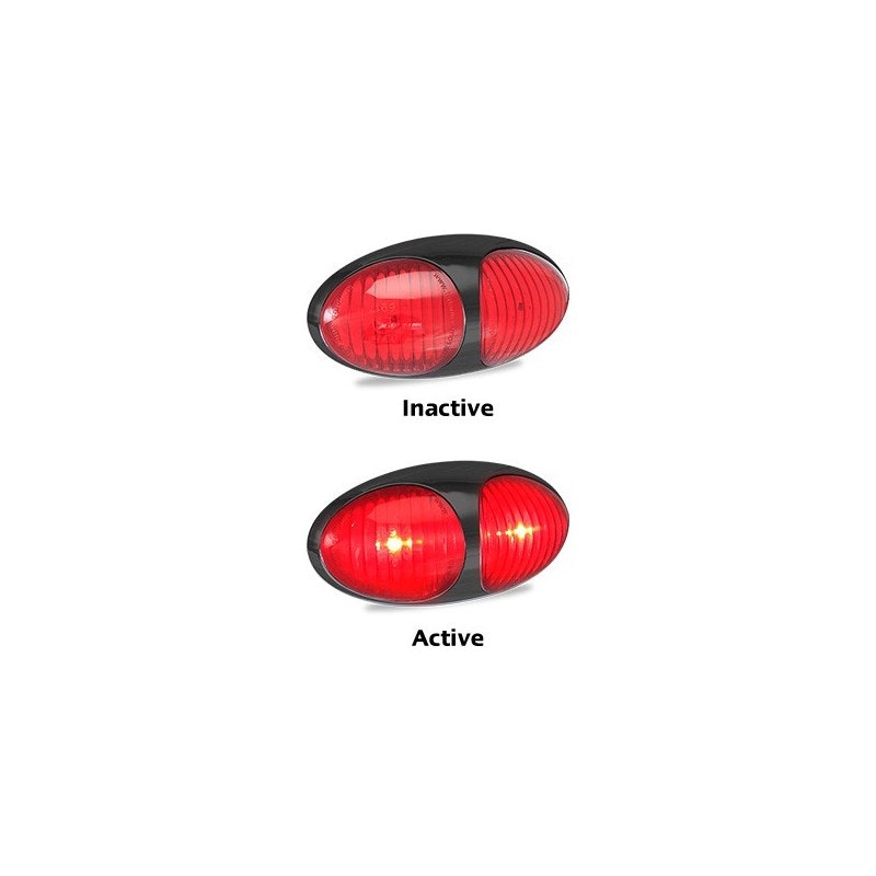 LED Autolamps 37RM2P Rear End Outline Marker Multivolt 12-24V, Blister Single