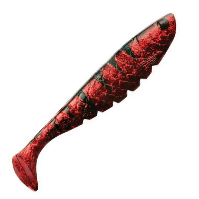 23cm Storm RIP Shad Soft Plastic Fishing Lure - Red Frost Demon