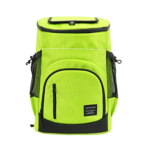 Insulated Cooler Backpack for Travel and Beach (Green)