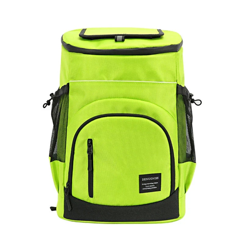 Insulated Cooler Backpack for Travel and Beach (Green)