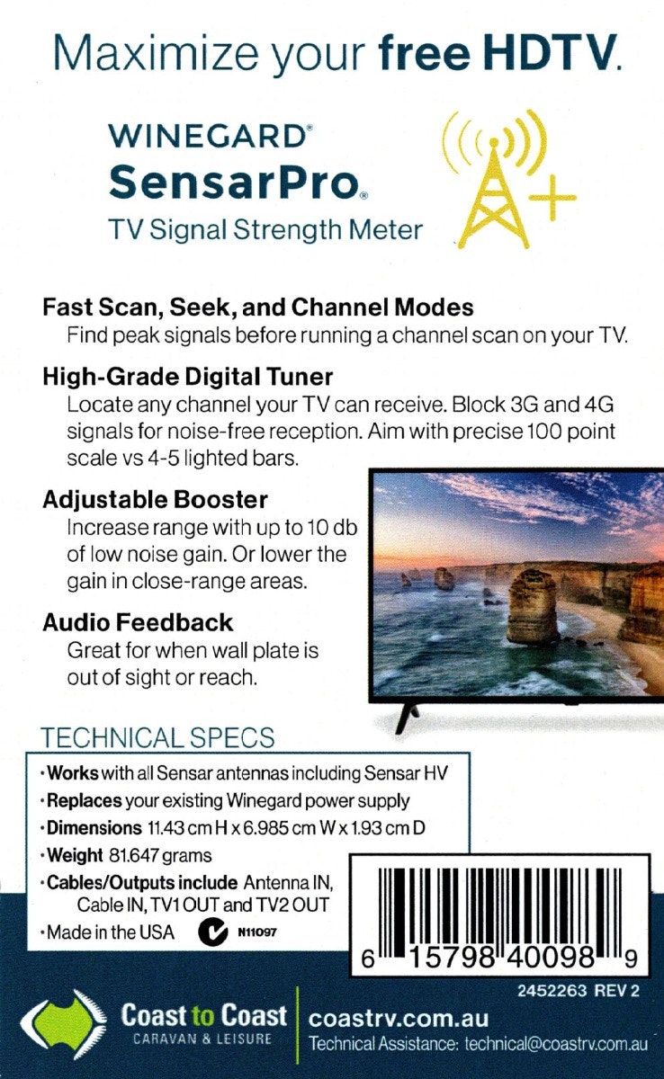 Winegard Sensar Pro TV Signal Meter