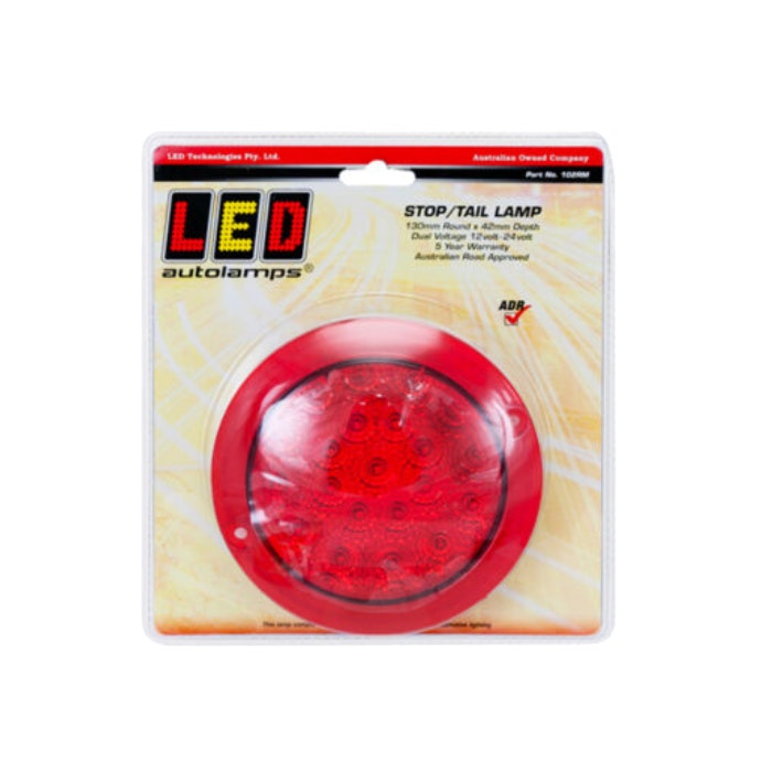 LED Autolamps 102RM Stop Tail 12-24V, Blister