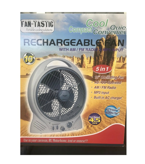 Fantastic 12v 5 in 1 portable fan with FM