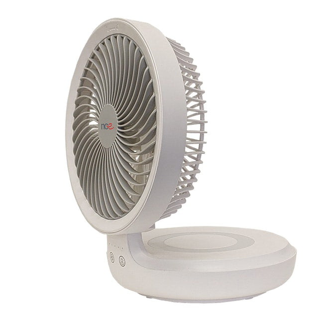 NCE 12 Volt White Oscillating Fan With Light