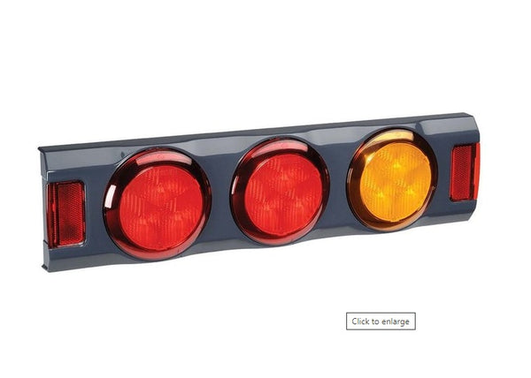 Narva 9-33 VOLT MODEL 43 LED REAR DIRECTION INDICATOR AND TWIN STOP/TAIL LAMPS, 0.5M CABLE, GREY