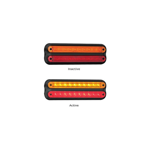 LED Autolamps 235BAR12 Stop/Tail/Indicator Blister, Coloured Lens
