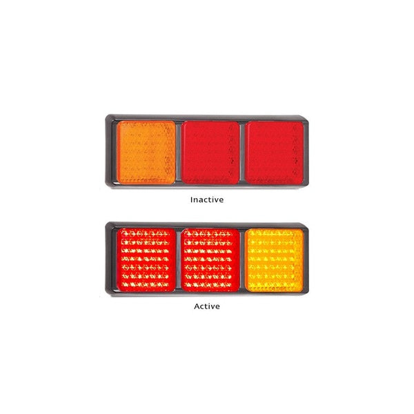 LED Autolamps 100BARRM Stop/Tail/Indicator 12-24 Volt, Blister
