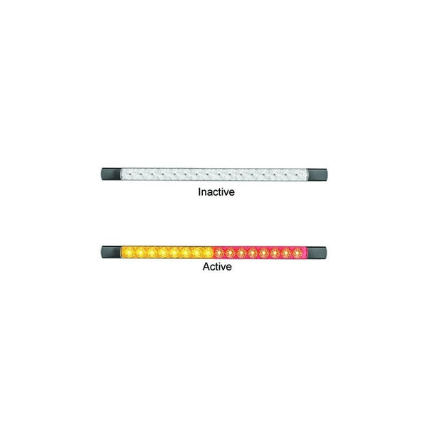 LED Autolamps 530AR12 Stop/Tail/Indicator Clear Lens, Blister