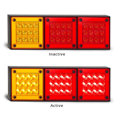 LED Autolamps 280ARRM Stop/Tail/Indicator, 12-24 Volt, Single Blister