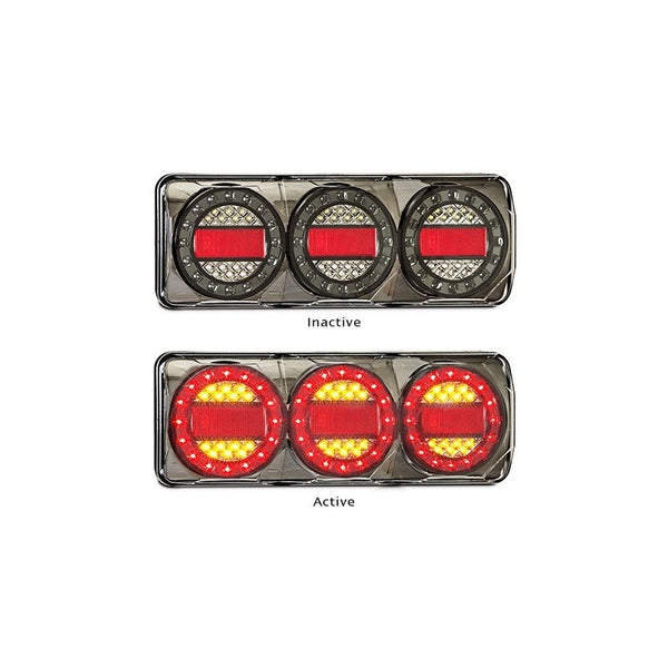 LED Autolamps MaxiLampC3XR3M Stop/Tail/Indicator/Reflector, 3M Tape, Single Box