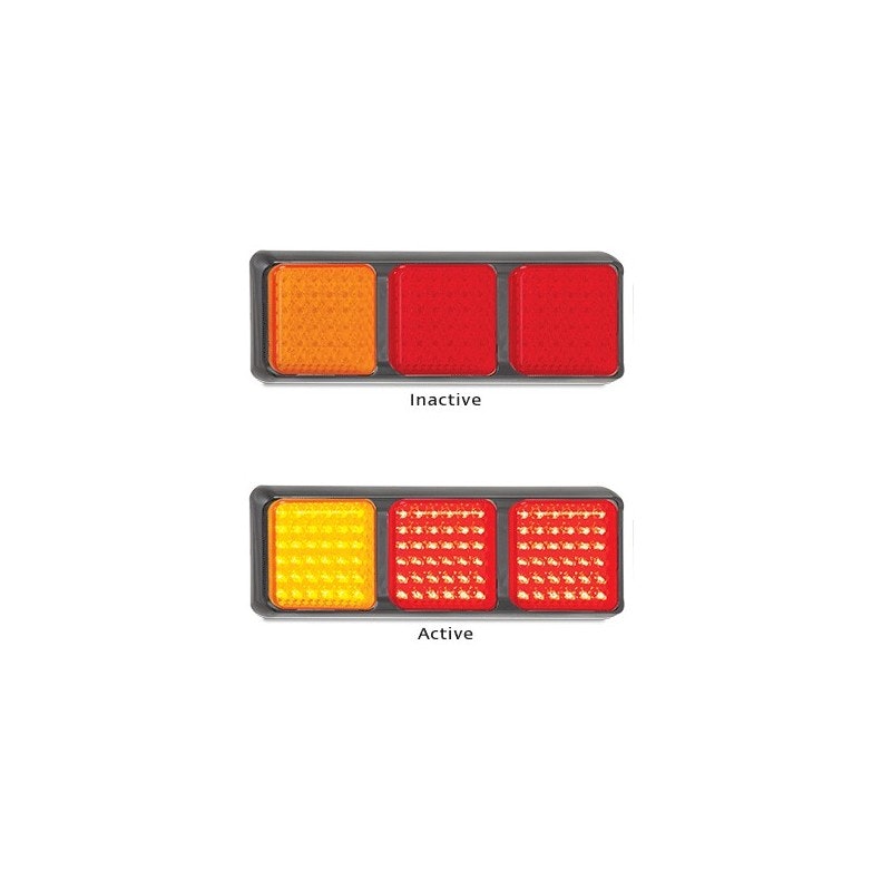 LED Autolamps 80BARR Stop/Tail/Indicator 12 Volt, Blister