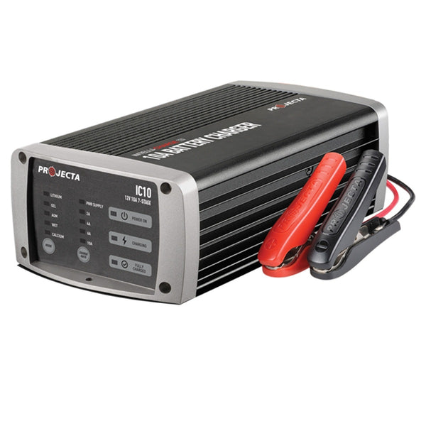 New Projecta IC10 12V Automatic 10 Amp 7 Stage Battery Charger Multi Chemistry Lithium