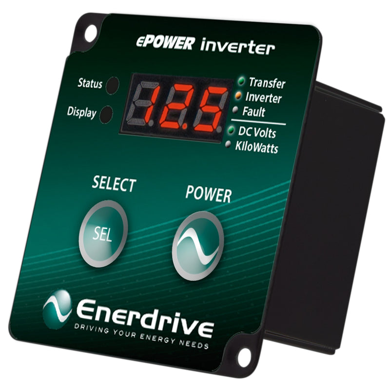Enerdrive ePOWER 2600W 12V True Sine Wave Inverter with AC Transfer & Safety Switch