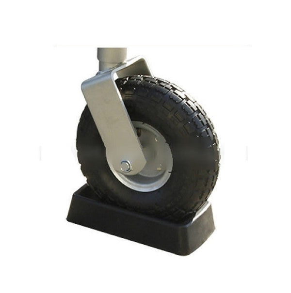 Large Rubber Jockey Wheel Receiver Wheel Stop 10" 250mm