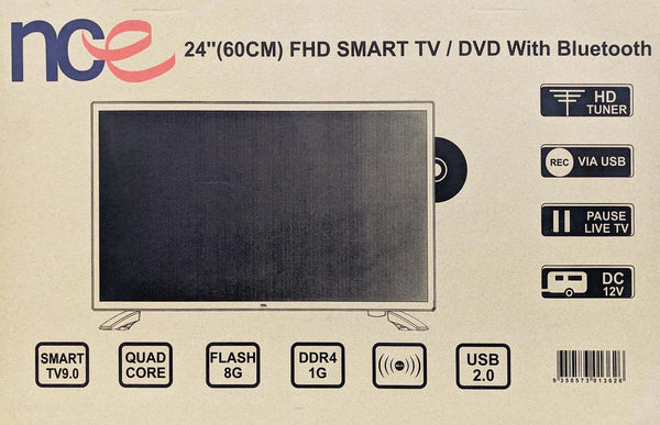 NCE 24″ Smart LED LCD TV/DVD Combo 12VDC (Bluetooth)