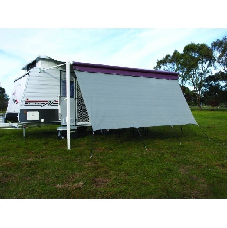 Camec Privacy Screen 4.3x1.8m Awning Double Rope Track