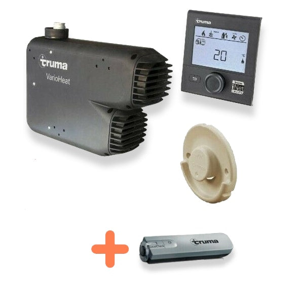 Truma VarioHeat Eco Gas Heater With Cream Wall Cowl + Gas Level Check
