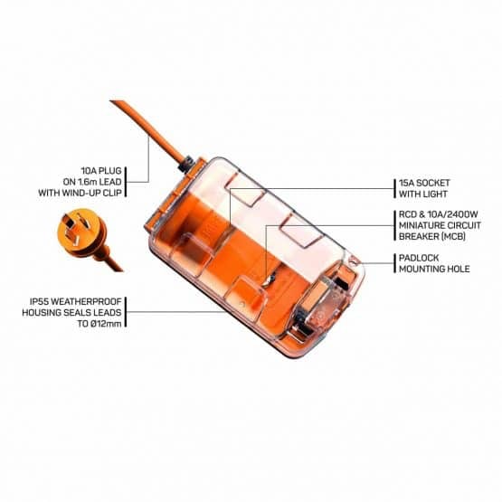 Ampfibian RV-Plus Waterproof Carvan Adaptor