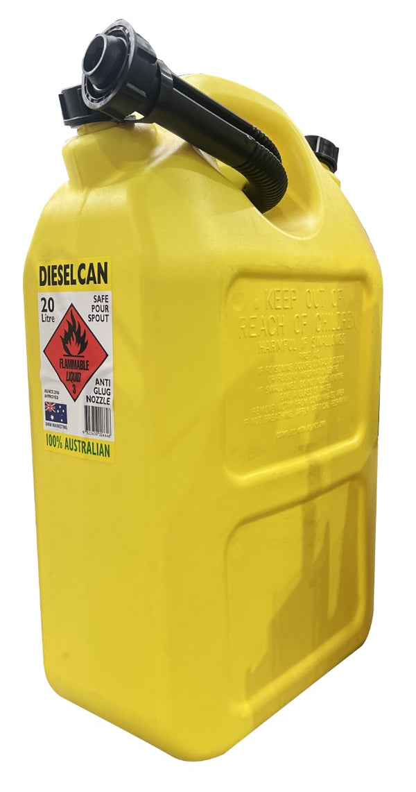 20L Yellow Plastic Diesel Jerry Can