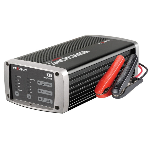New Projecta IC15 12V Automatic 15 Amp 7 Stage Battery Charger Multi Chemistry Lithium