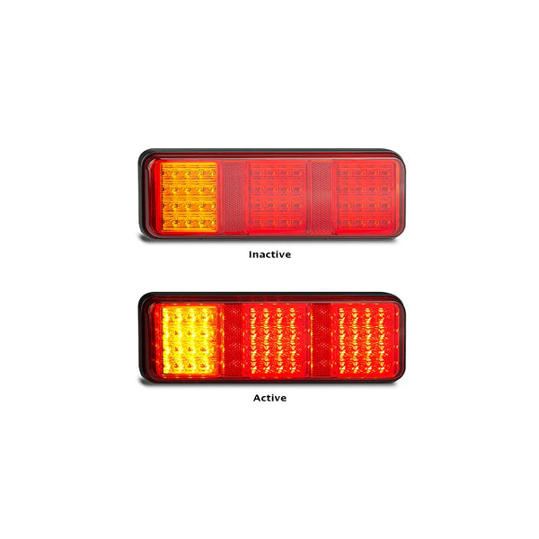LED Autolamps 283ARRM Stop/Tail/Indicator/Reflector 12-24 Volt, Single Blister