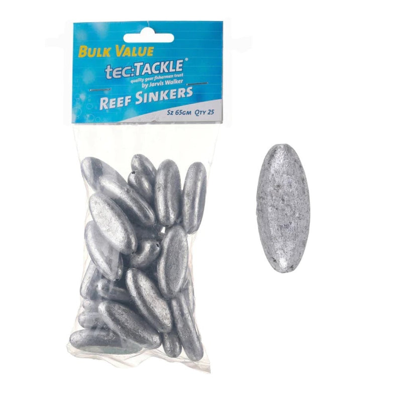 25 Pack of Jarvis Walker 65g Reef Bean Sinkers