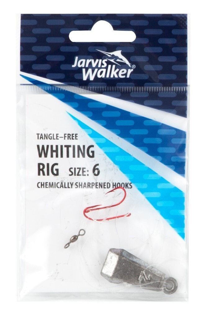 Jarvis Walker Size 6 Tangle Free Whiting Rig With Chemically Sharpened Hooks