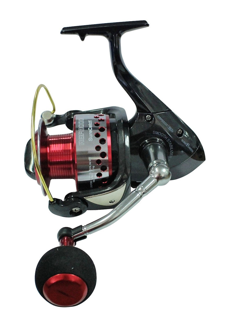 Surecatch Rage 8000 Spinning Fishing Reel - 9 Ball Bearing Surf Reel