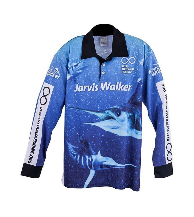 Jarvis Walker Long Sleeve Tournament Fishing Shirt with Collar-Fishing Jersey