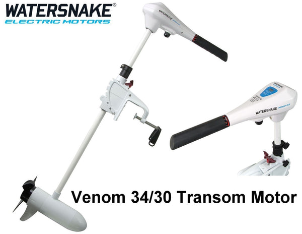 Watersnake Venom SXW 34/30 Transom Mount Electric Motor- 30" Shaft - 34lb Thrust