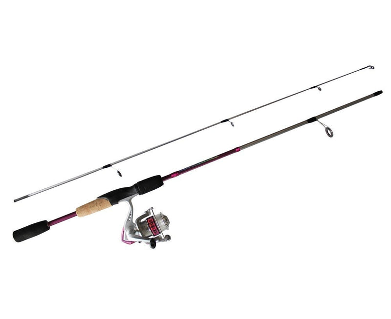 6'6 Okuma Steeler XP 2 Piece 2-4kg Fishing Rod and Reel Combo Spooled with Line