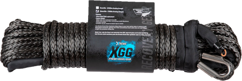 Xtreme Gravel Gear Synthetic Winch Rope 10mmx30m - 17500lbs Breaking Strength