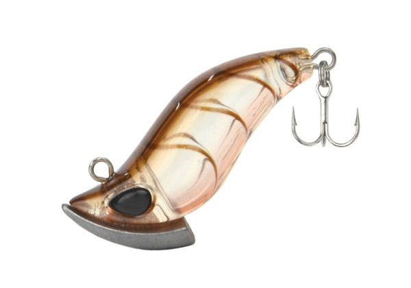 4.5cm Storm Gomoku Bottom/Stiletto Hard Body Fishing Lure - Brown Tiger Prawn