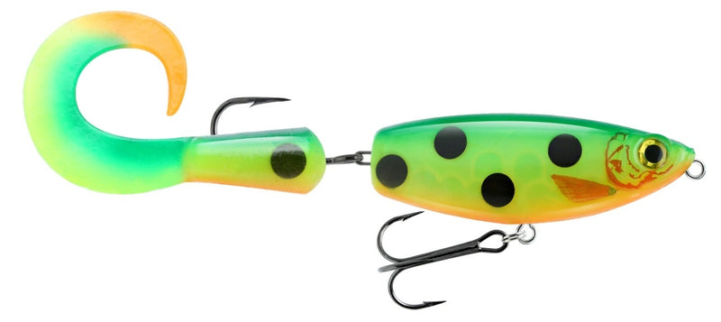 21cm Storm RIP Seeker Jerk Rigged Fishing Lure With Spare Tail-Green Tiger UV