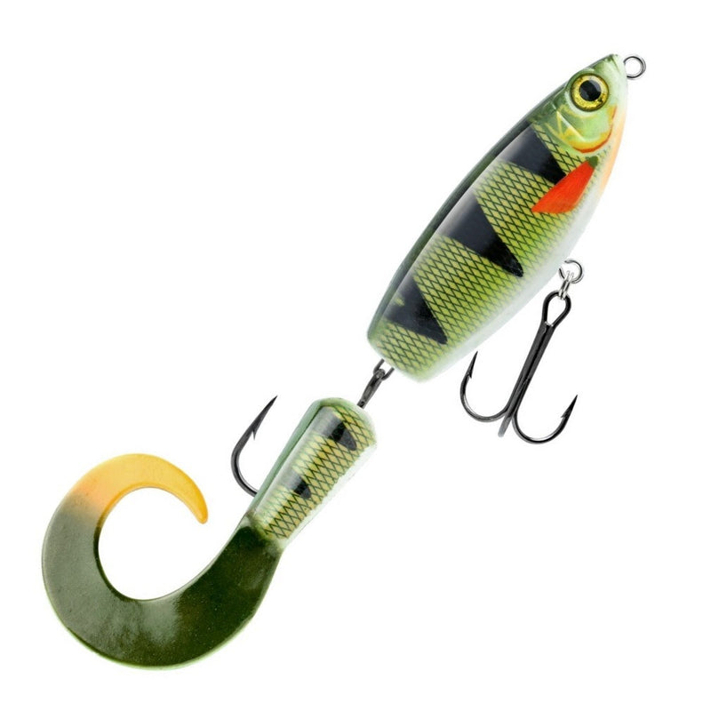 21cm Storm RIP Seeker Jerk Rigged Fishing Lure With Spare Tail - Perch