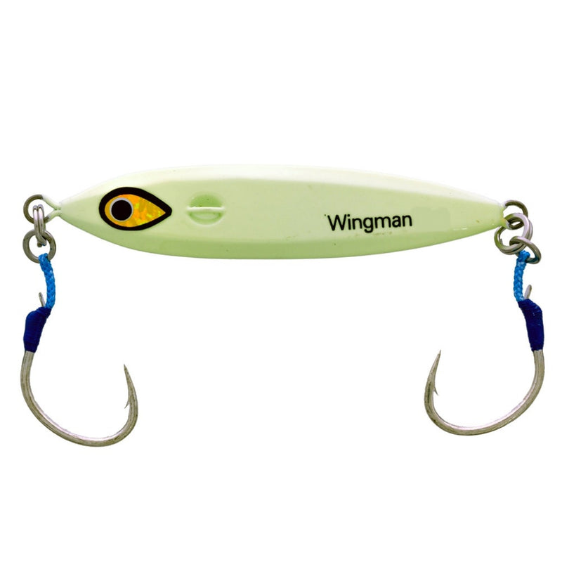 200gm Mustad Wingman Fast Sinking Fishing Jig Lure With 2 Ultrapoint Assist Hooks